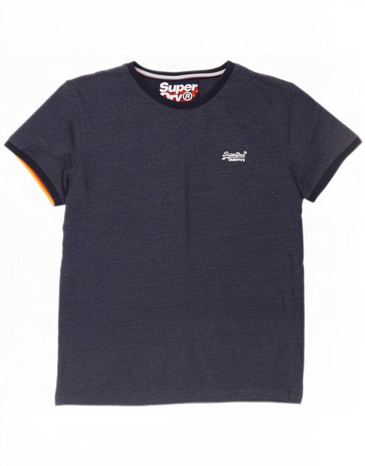 Tricou Superdry Bărbați Top 2XL Bumbac Albastru