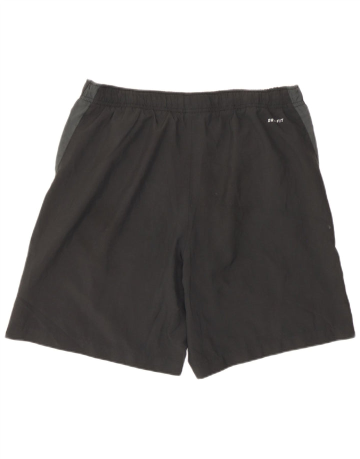 Pantaloni scurți sport Nike pentru bărbați, negru mediu, poliester color block