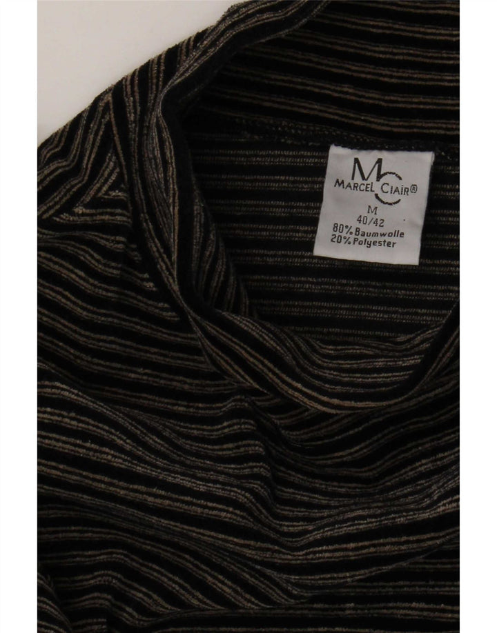 Marcel Clair Top femeie cu mânecă lungă IT 40/42 Medium Black Pinstripe