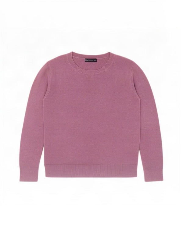 Pulover pentru femei Marks & Spencer cu decolteu cu barca UK 10 Mic violet acrilic