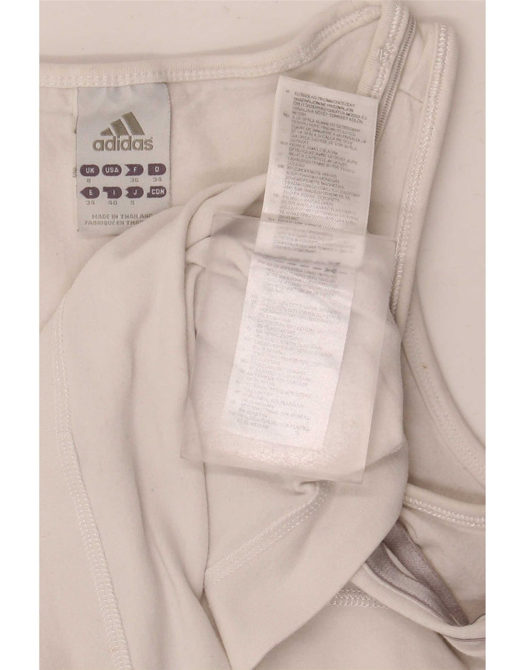 Vestă pentru femei Adidas UK 8 Small Bumbac alb