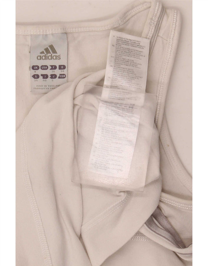 Vestă pentru femei Adidas UK 8 Small Bumbac alb