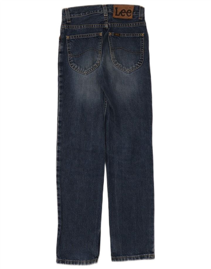 Blugi drepti pentru femei Lee US 10 Large W24 L28 Blue Bumbac