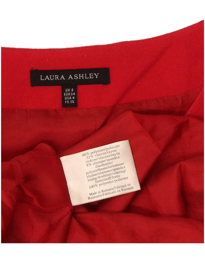 Rochie A-Line pentru femei Laura Ashley UK 8 Poliester roșu mic