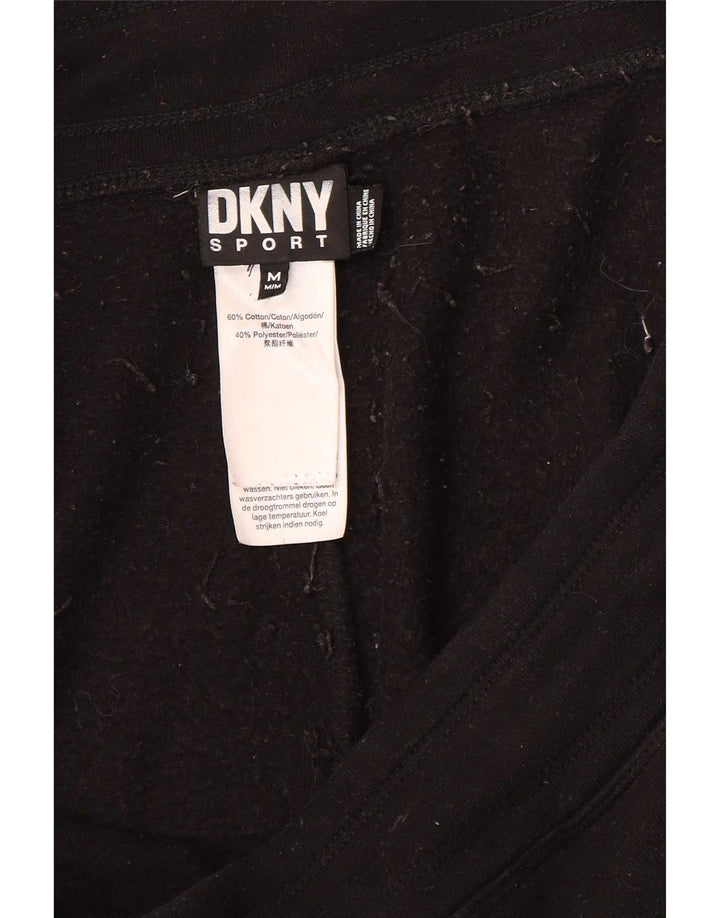 Dkny Pantaloni de trening grafic pentru femei UK 14 Bumbac mediu negru