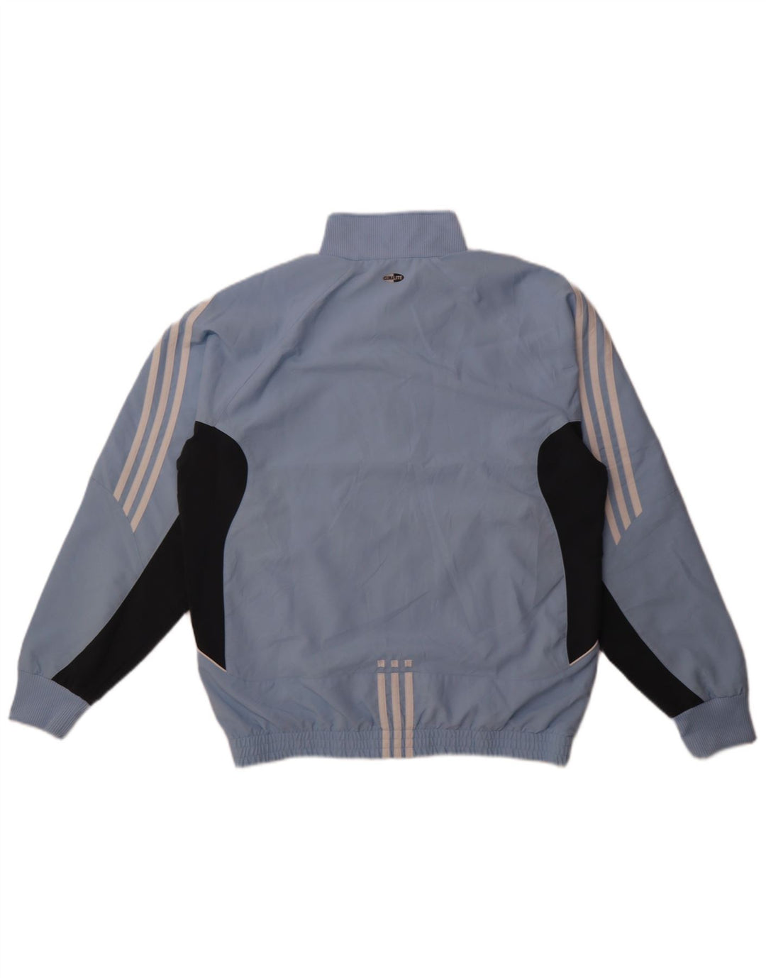 Jachetă de top pentru trening Adidas Climalite pentru bărbați UK 38/40 Medium Blue Colorblock