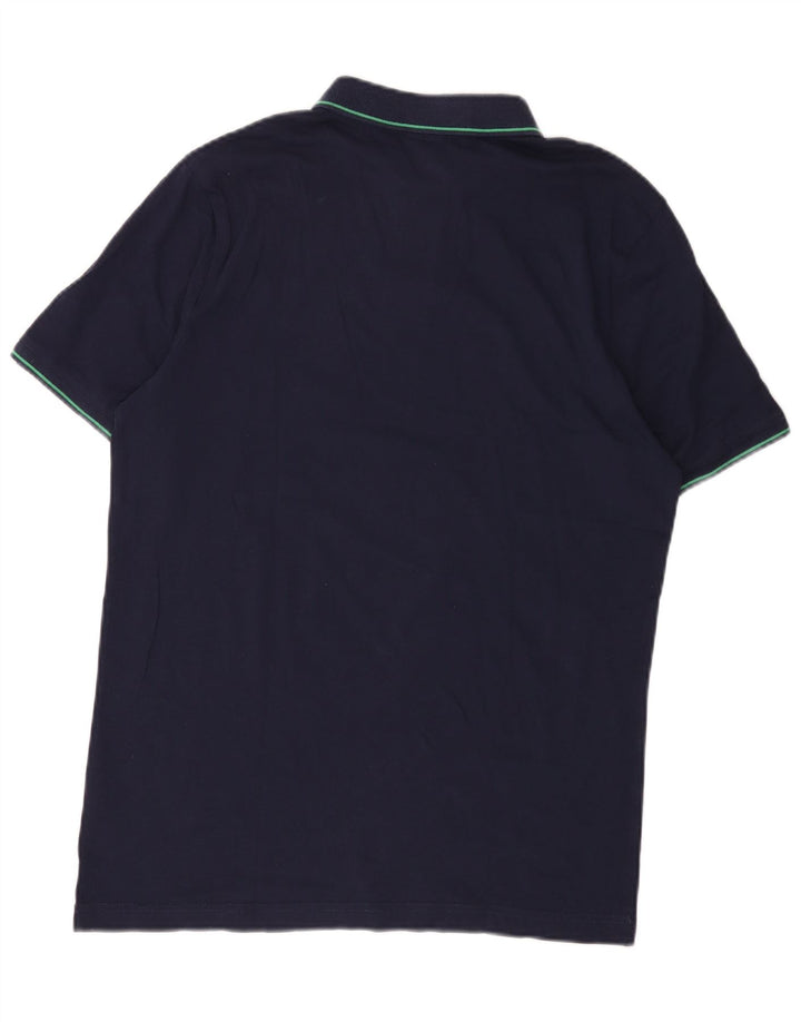 Tricou polo Puma pentru bărbați, bumbac, albastru bleumarin mediu