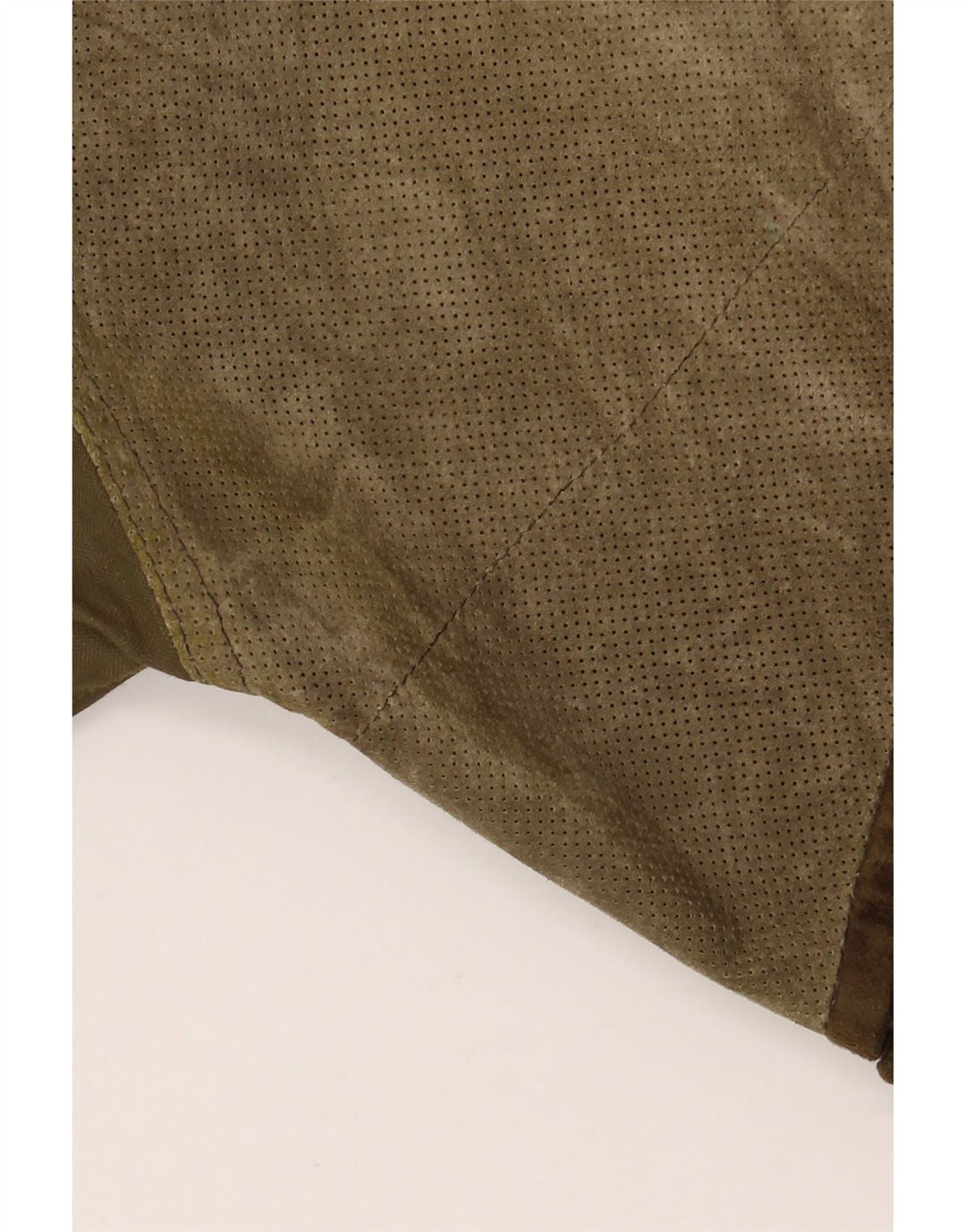 LA MATTA Jachetă pentru bărbați din piele intoarsa UK 40, mare, kaki, color block