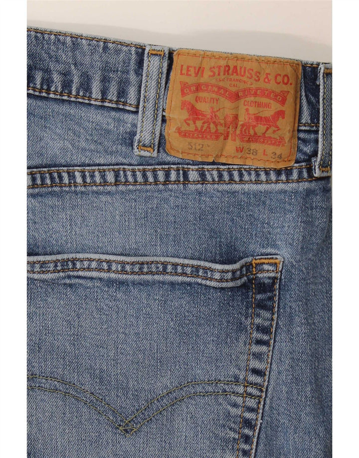 Blugi conici pentru bărbați Levi's 512 Slim Tapered W38 L34 Blue