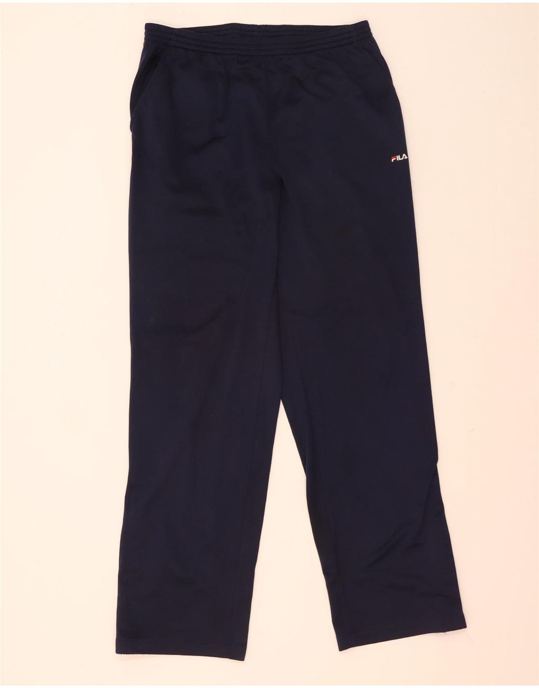 Pantaloni de trening Fila pentru bărbați, poliester mediu bleumarin