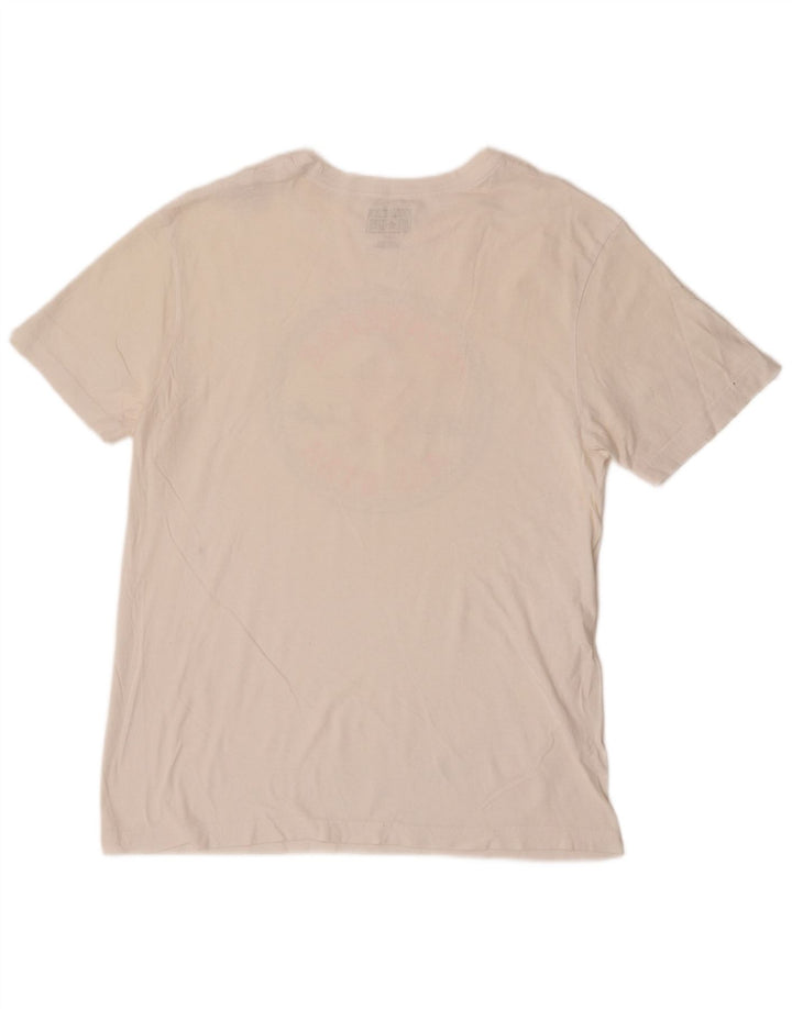 Tricou grafic Converse pentru bărbați Top mic din bumbac alb