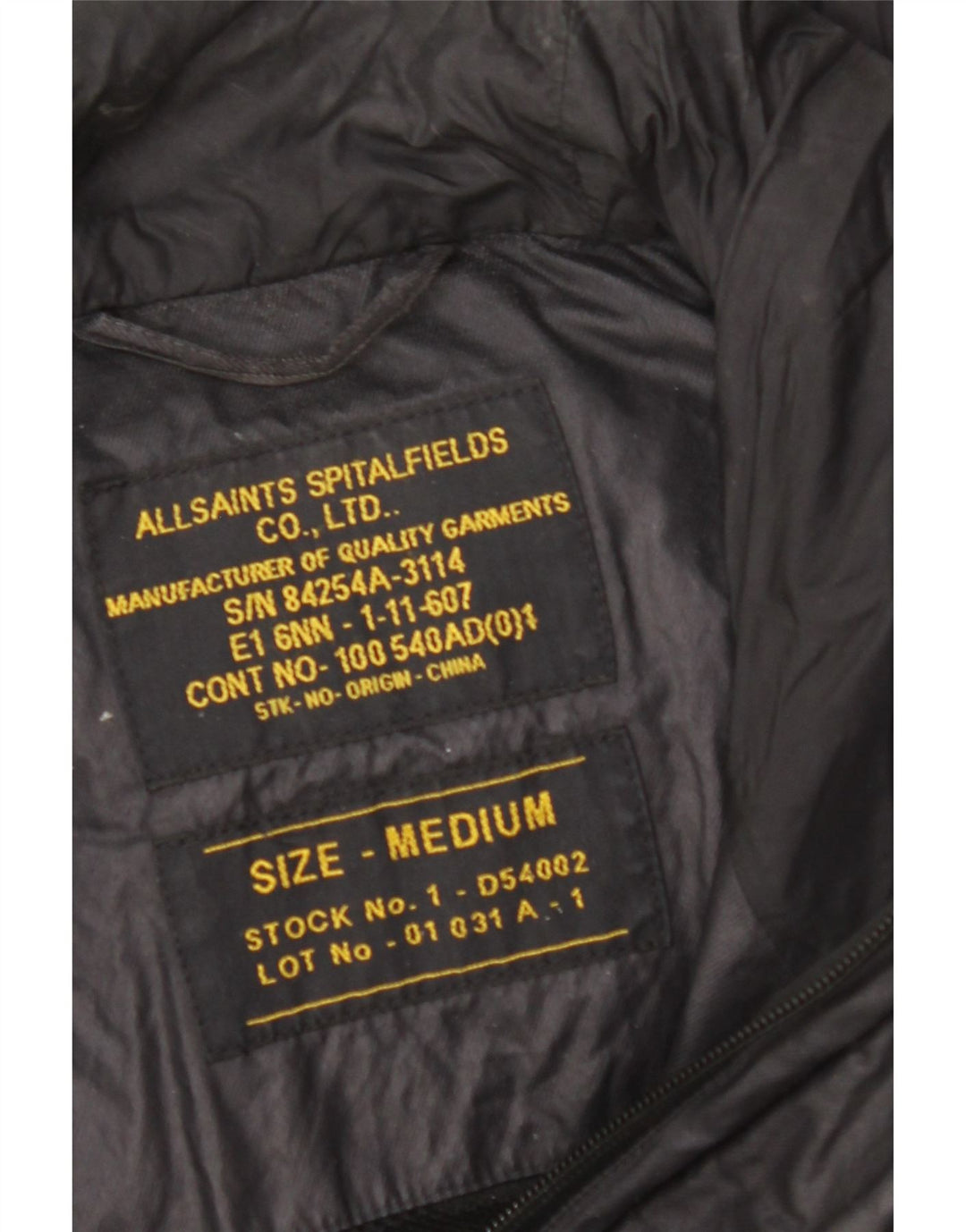 Jachetă cu glugă pentru bărbați ALL SAINTS UK 38 Medium Black