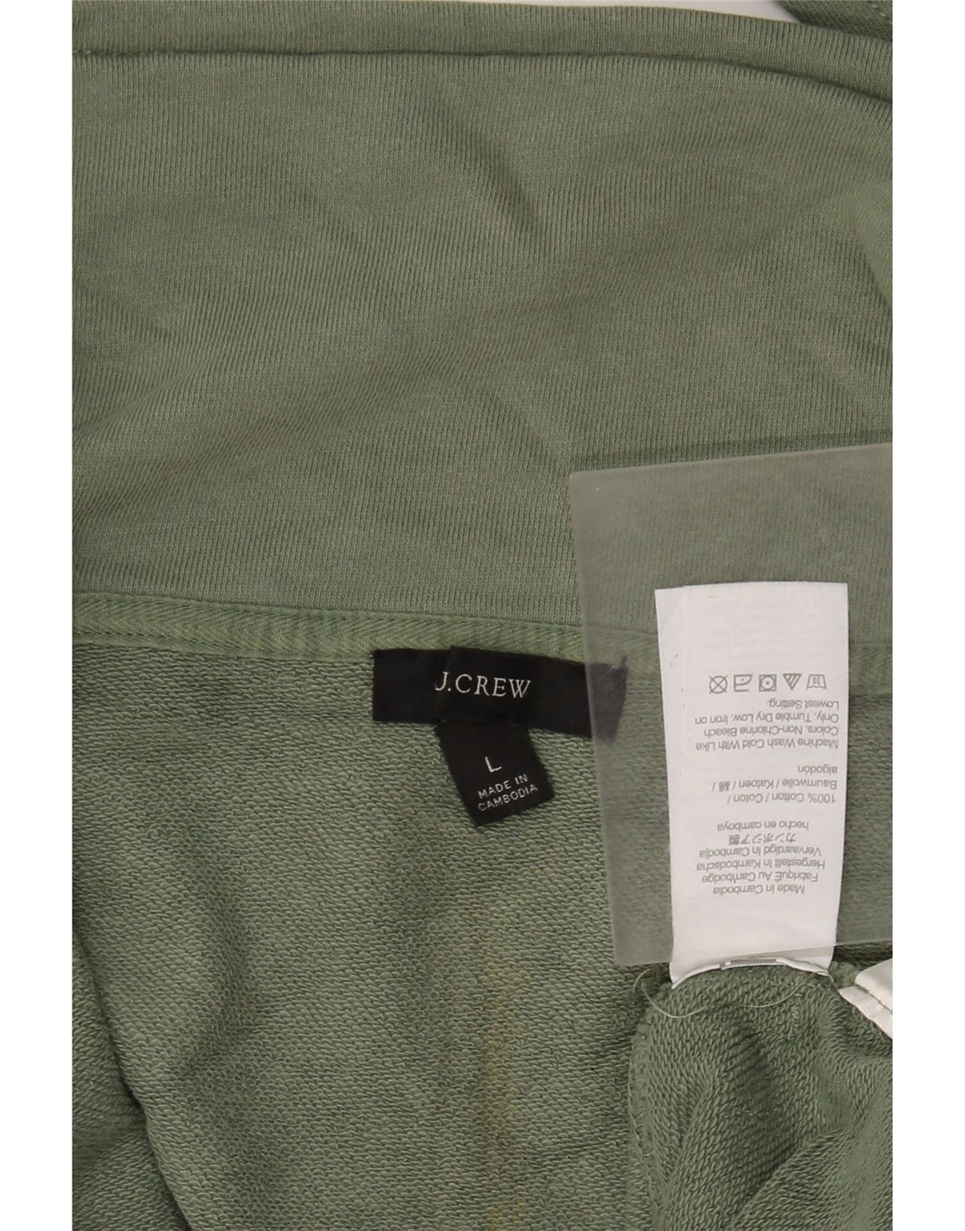 J. CREW Pulover pentru femei, cu fermoar supradimensionat, cu gât, UK 16, mare, verde