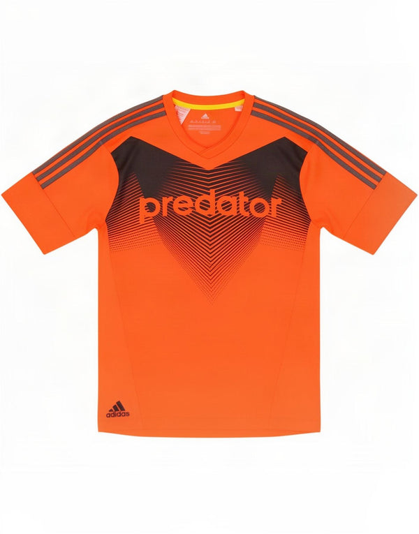 Tricou grafic Adidas pentru băieți Top 15-16 ani Poliester portocaliu