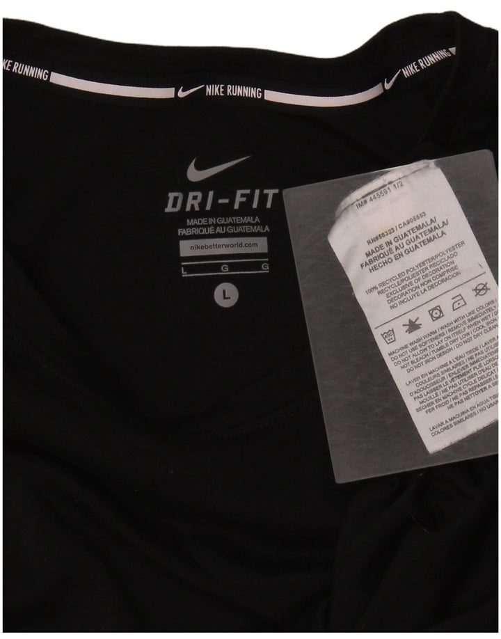 Tricou pentru femei Dri Fit NIKE Top UK 14 Poliester negru mare