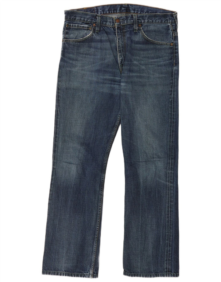 Blugi pentru bărbați Levi's 507 Bootcut W34 L34 Bumbac albastru