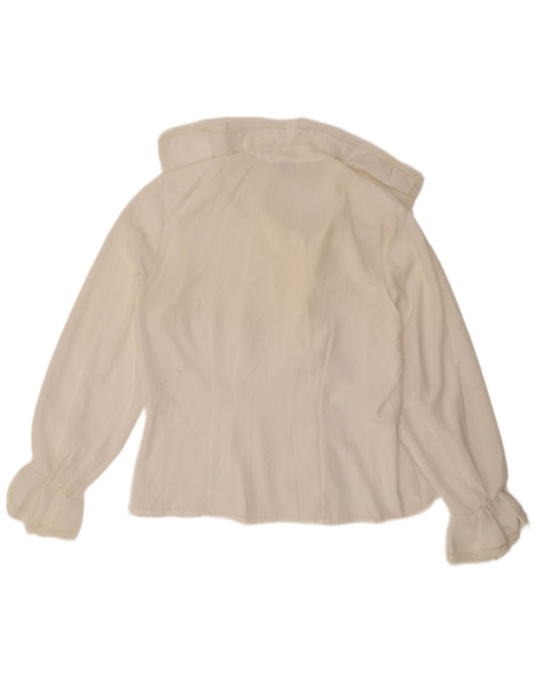 Primavera Firenze Womens Oversized Shirt Blouse UK 16 Large White Polyester