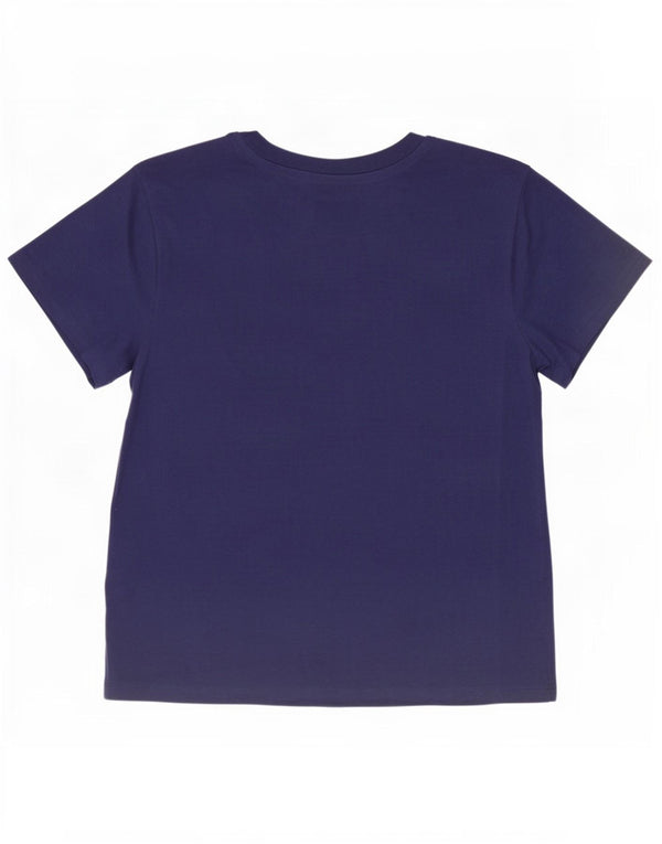 Tricou grafic Champion pentru femei Top UK 14 Medium Bleumarin Bumbac