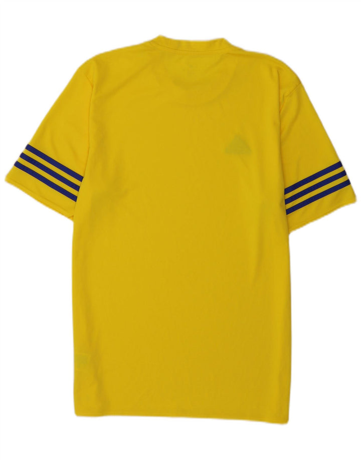 Tricou Adidas Climalite pentru bărbați Top Medium Galben Poliester