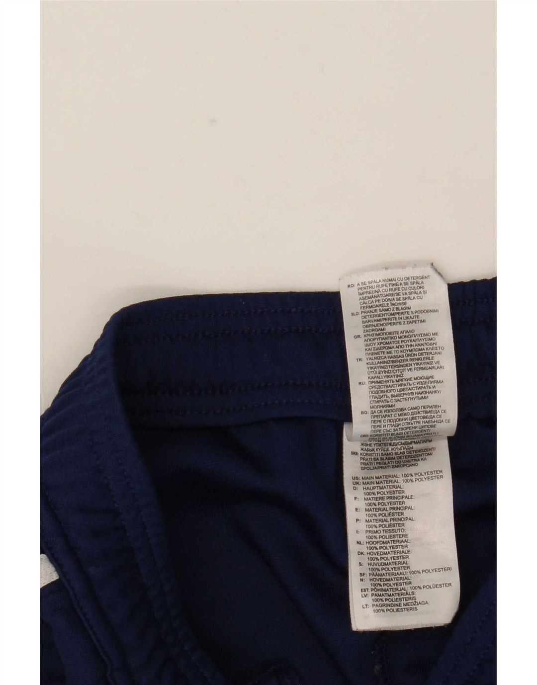 Pantaloni de trening Adidas Climacool pentru baieti 9-10 ani poliester bleumarin