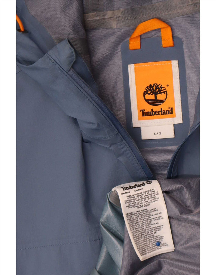 Jachetă de ploaie cu glugă pentru bărbați Timberland UK 40, mare, albastru, nailon