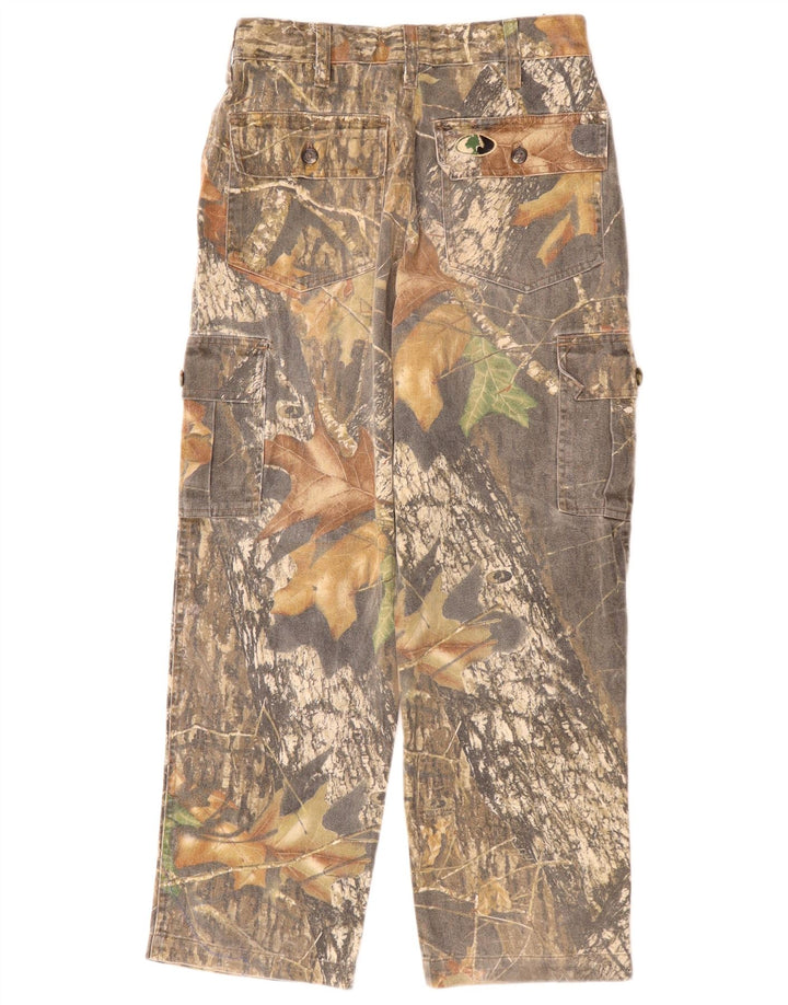 Pantaloni cargo Russell Athletic pentru baieti 10-11 ani W23 L25 gri mediu