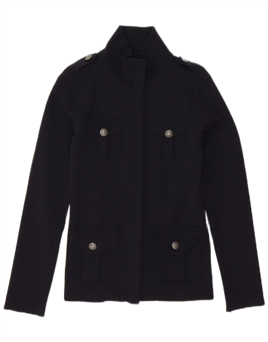 Pulover cardigan Blauer pentru femei UK 10 Mic Lână bleumarin