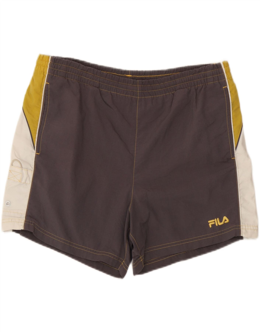 Pantaloni scurți de înot Fila pentru bărbați, gri mediu, color block