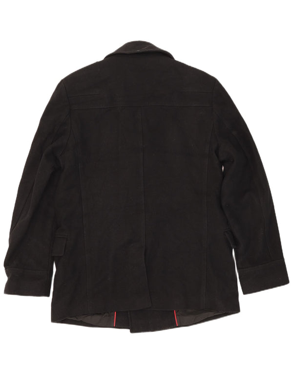 Palton pentru bărbați Hugo Boss UK 44 2XL Lână virgină neagră