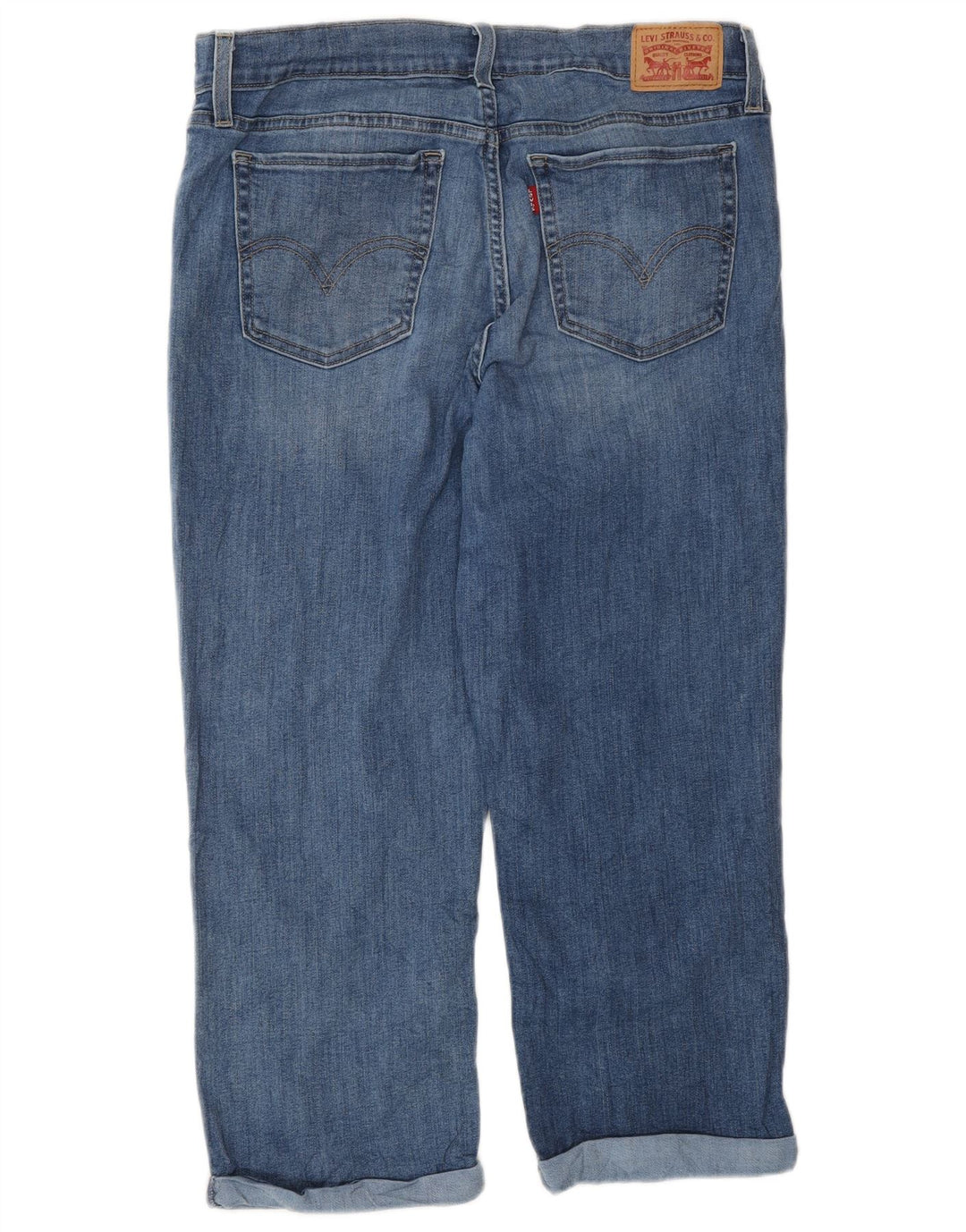 Blugi Capri drepti pentru femei Levi's W30 L22 Bumbac albastru