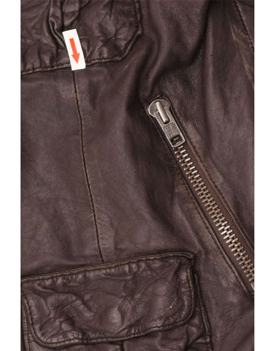 Jachetă militară din piele pentru bărbați Superdry UK 42 XL maro