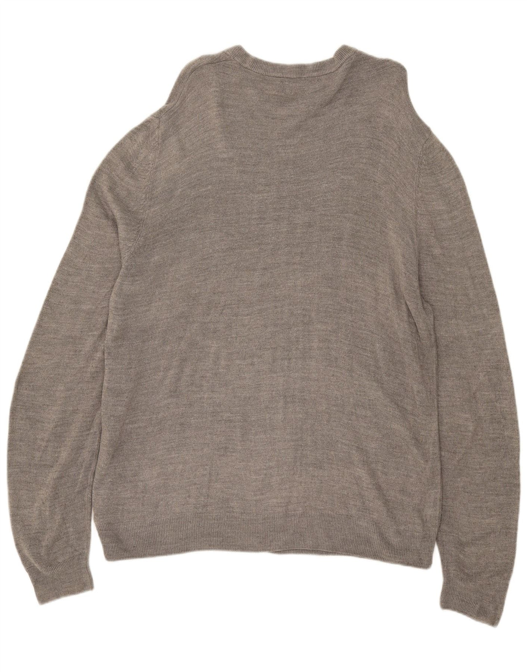 Pulover pentru bărbați Marks & Spencer, cu gât crew, 2XL, gri acrilic