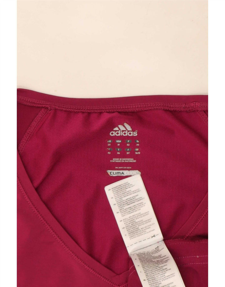 Tricou Adidas Climacool pentru femei Top UK 14 Medium Pink Poliester