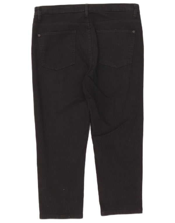 Blugi tăiați pentru femei Marks & Spencer UK 14 Large W32 L20 Bumbac negru