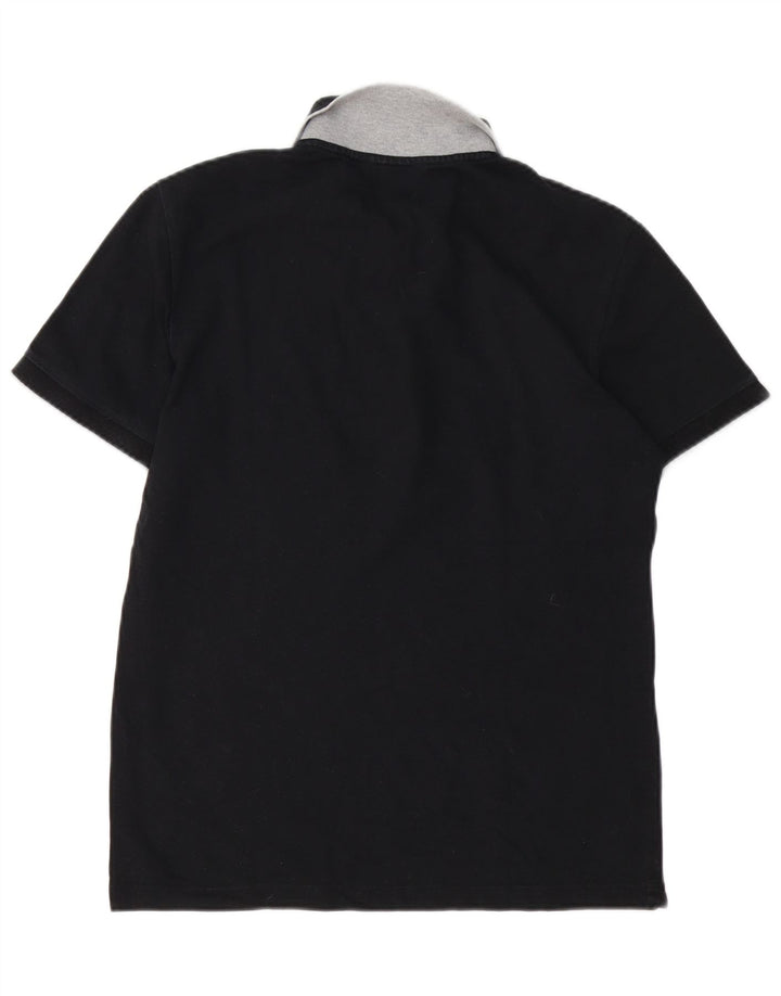 Cămașă polo pentru bărbați Gas din bumbac negru mare