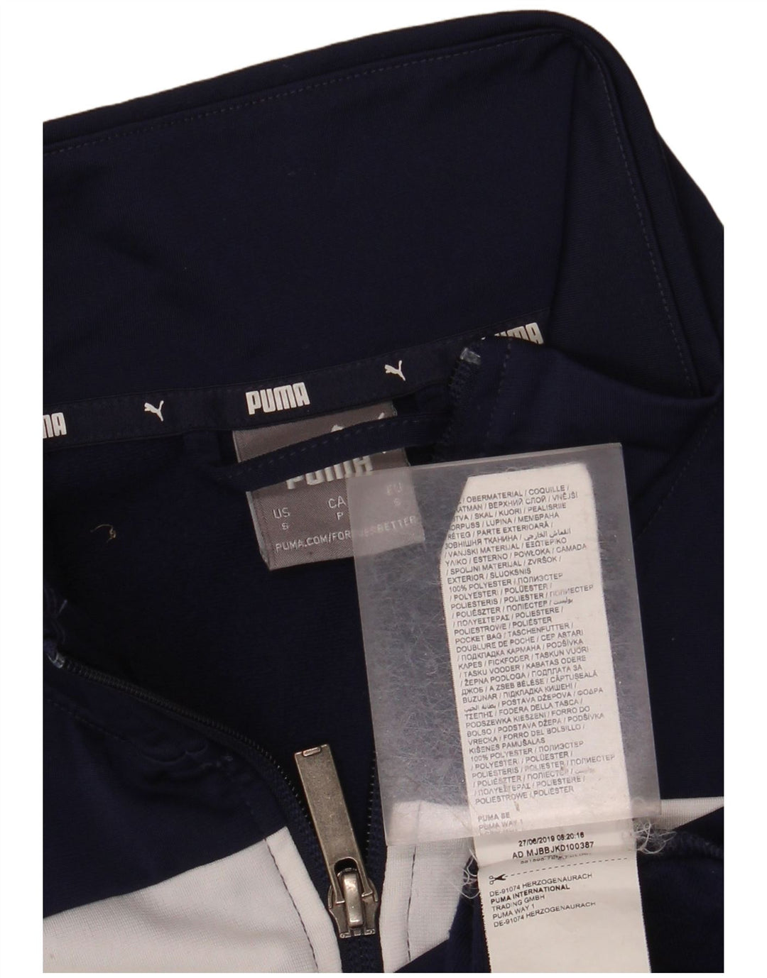 Jachetă de trening PUMA pentru bărbați, mică, albastru, poliester color bloc