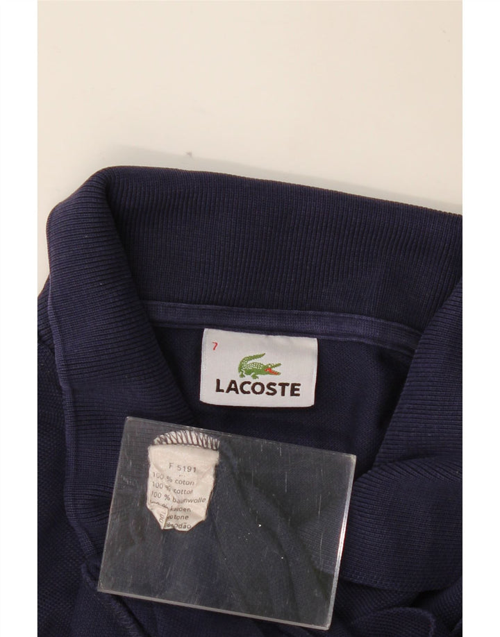 Tricou polo pentru bărbați LACOSTE Mărimea 7 2XL Bumbac bleumarin
