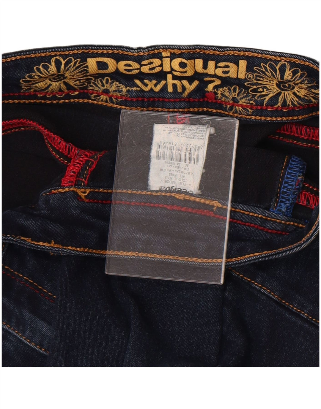 Blugi skinny pentru femei Desigual W34 L29 Albastru