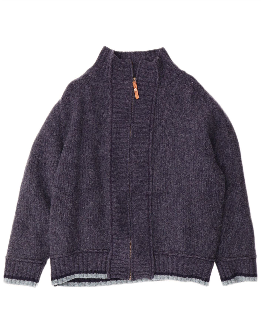 Pulover cardigan pentru femei FAT FACE UK 18 XL Lână bleumarin