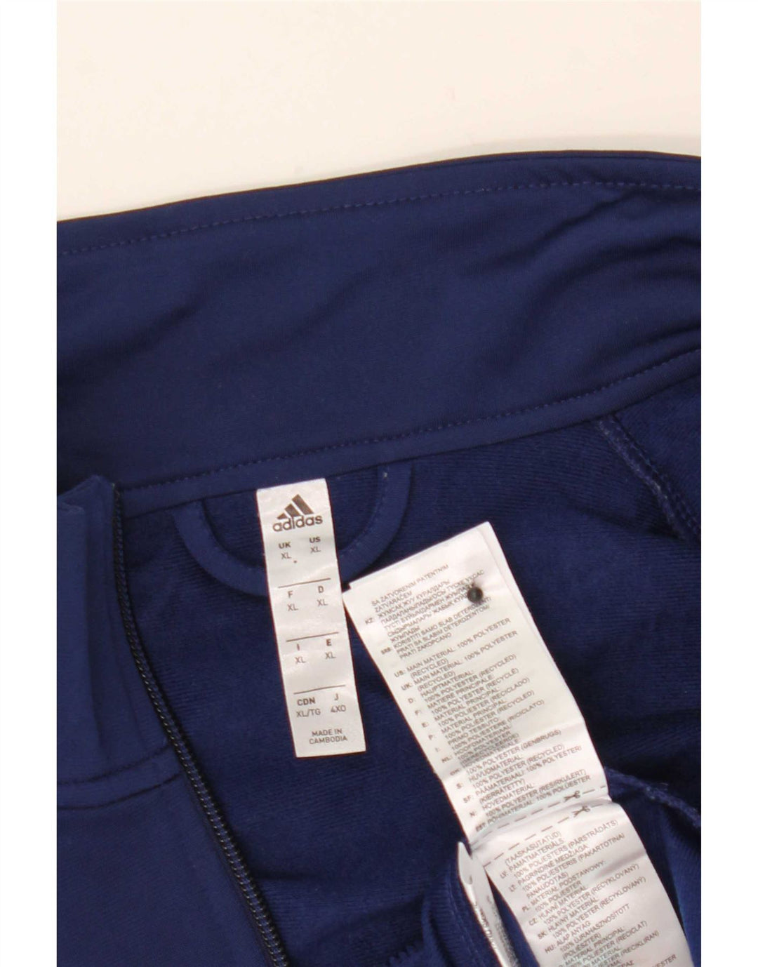 Trening pentru bărbați Adidas Top Jachetă XL Bleumarin Poliester