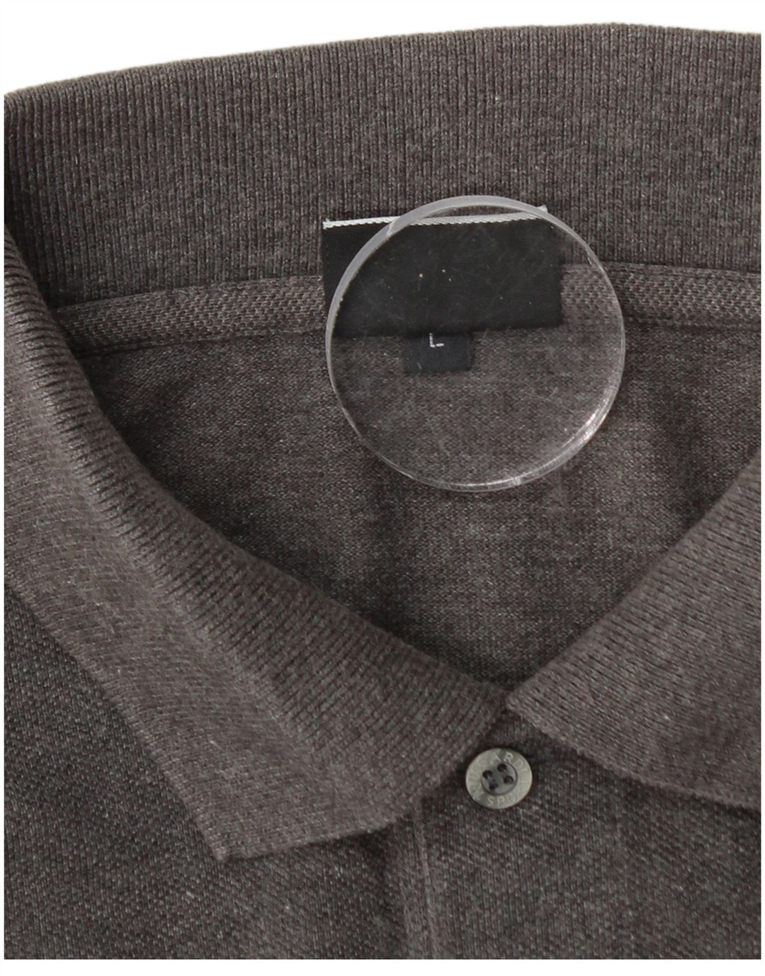 TRUSSARDI Cămașă Polo pentru bărbați din bumbac gri mare