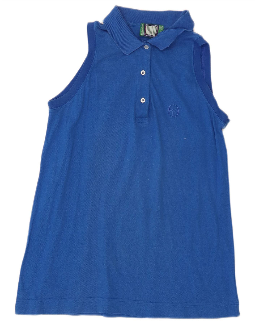 Sergio Tacchini Polo fără mâneci pentru femei IT 44 Bumbac albastru mediu