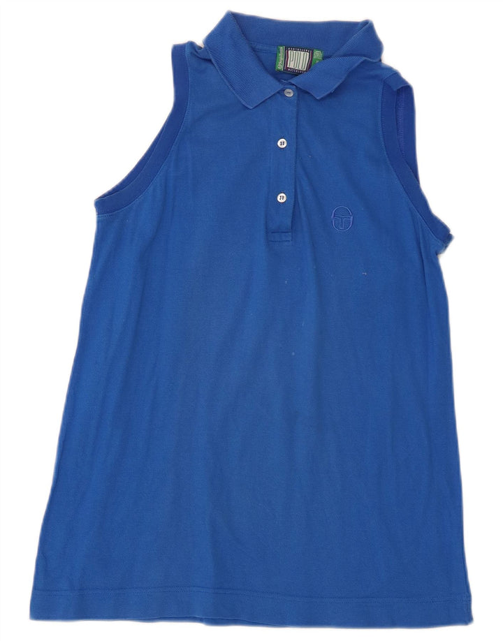 Sergio Tacchini Polo fără mâneci pentru femei IT 44 Bumbac albastru mediu