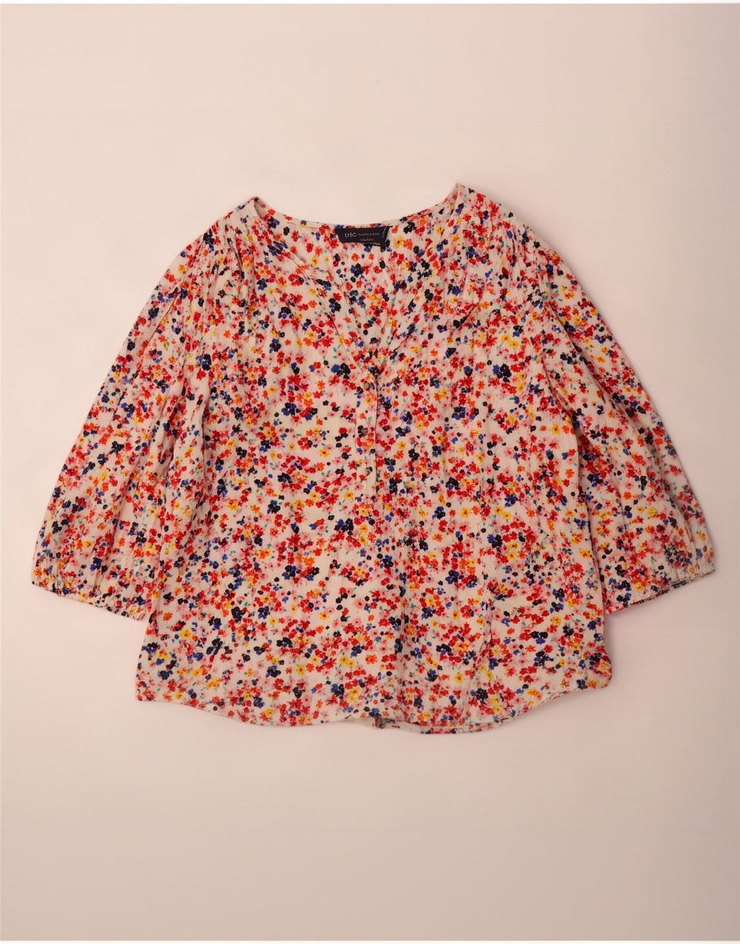 Bluză pentru femei Marks & Spencer cu mâneci 3/4, UK 18 XL, multicoloră