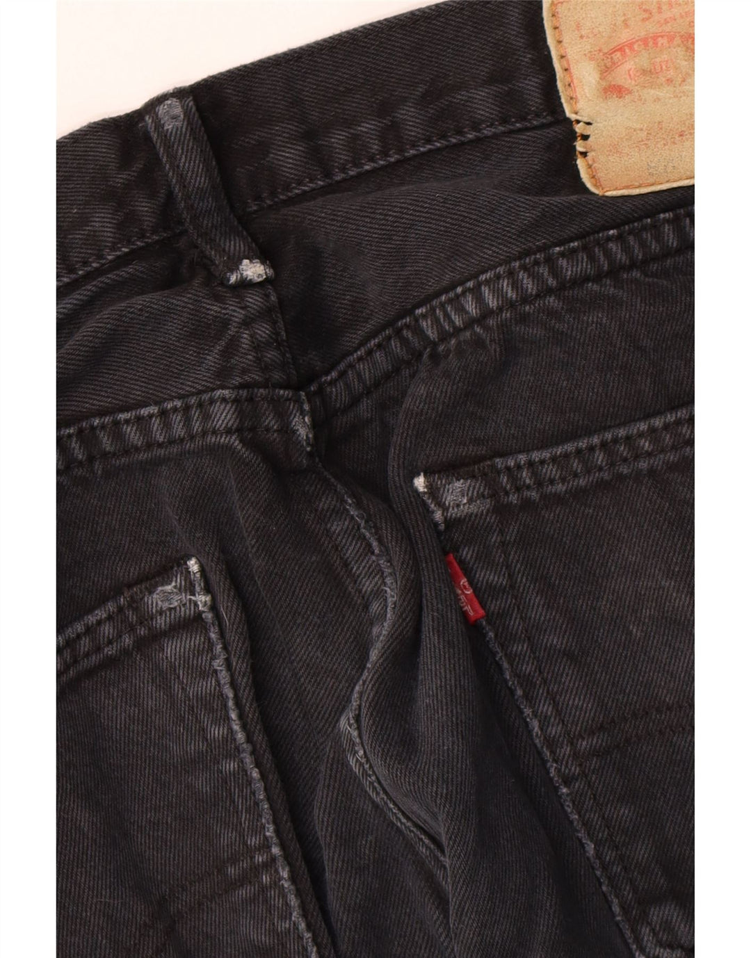 Blugi drepti pentru bărbați LEVI'S W34 L32 bumbac negru