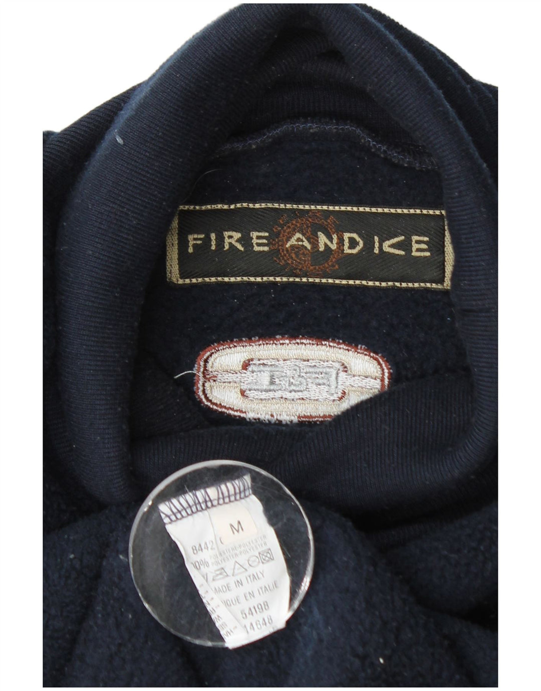 Pulover din lână pentru bărbați Fire and Ice, poliester Fair Isle, albastru bleumarin mediu