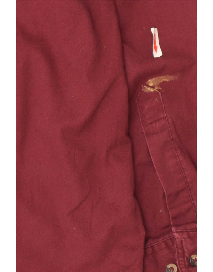 Camasă pentru bărbați Wrangler, bumbac mediu burgundy