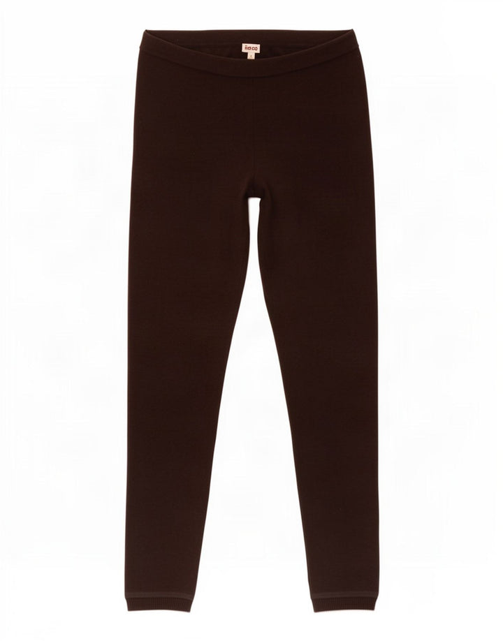 Leggings pentru femei Kenzo UK 8 mici, maro, lână