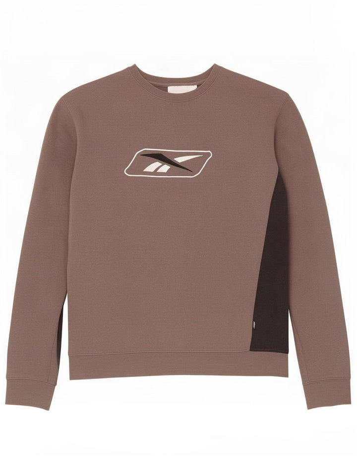 Hanorac grafic pentru bărbați Reebok Jumper Medium Gri Colorblock
