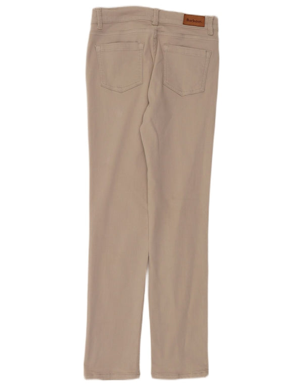 Blugi slim pentru femei Barbour UK 10 Small W28 L30 Bej Bumbac